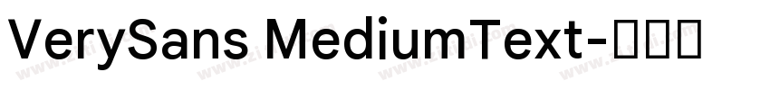 VerySans MediumText字体转换